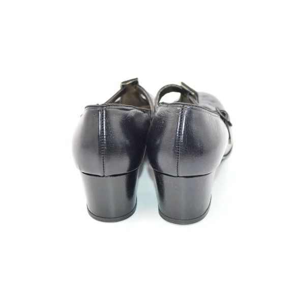 P.W.Minor Orthopedic Black Mary Jane Buckle Heel 7 - Picture 6 of 9
